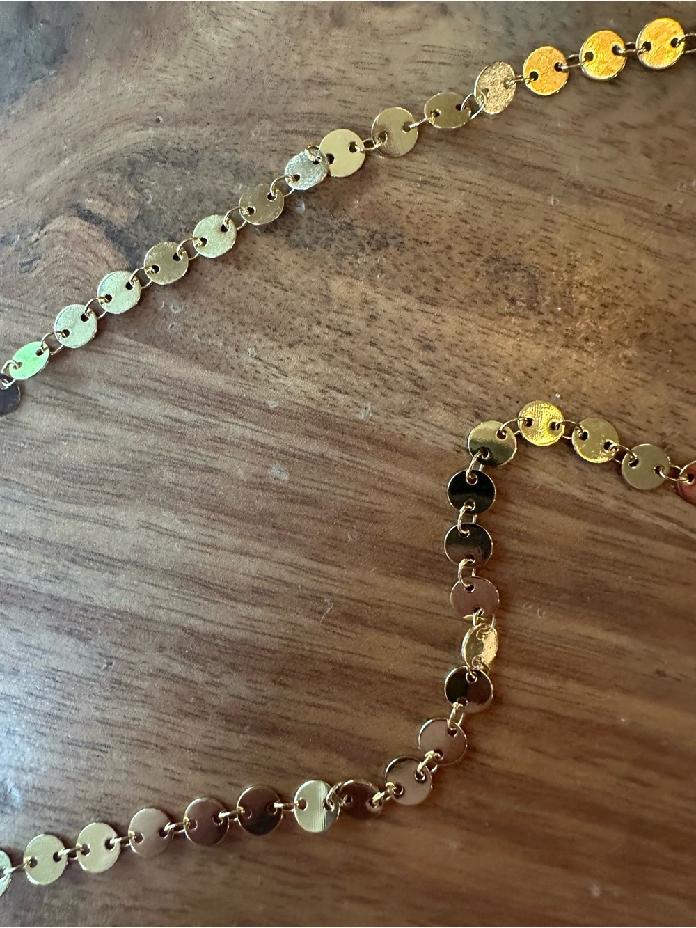 STERLING FOREVER 14K Yellow Gold Plated Round Disc 36" Long Chain Necklace - Picture 8 of 10